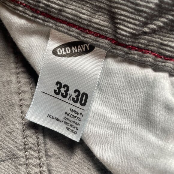 Old Navy Corduroy Pants Mens 33X30 Work Office Capsule Everyday Casual Loose Dad - Picture 11 of 13